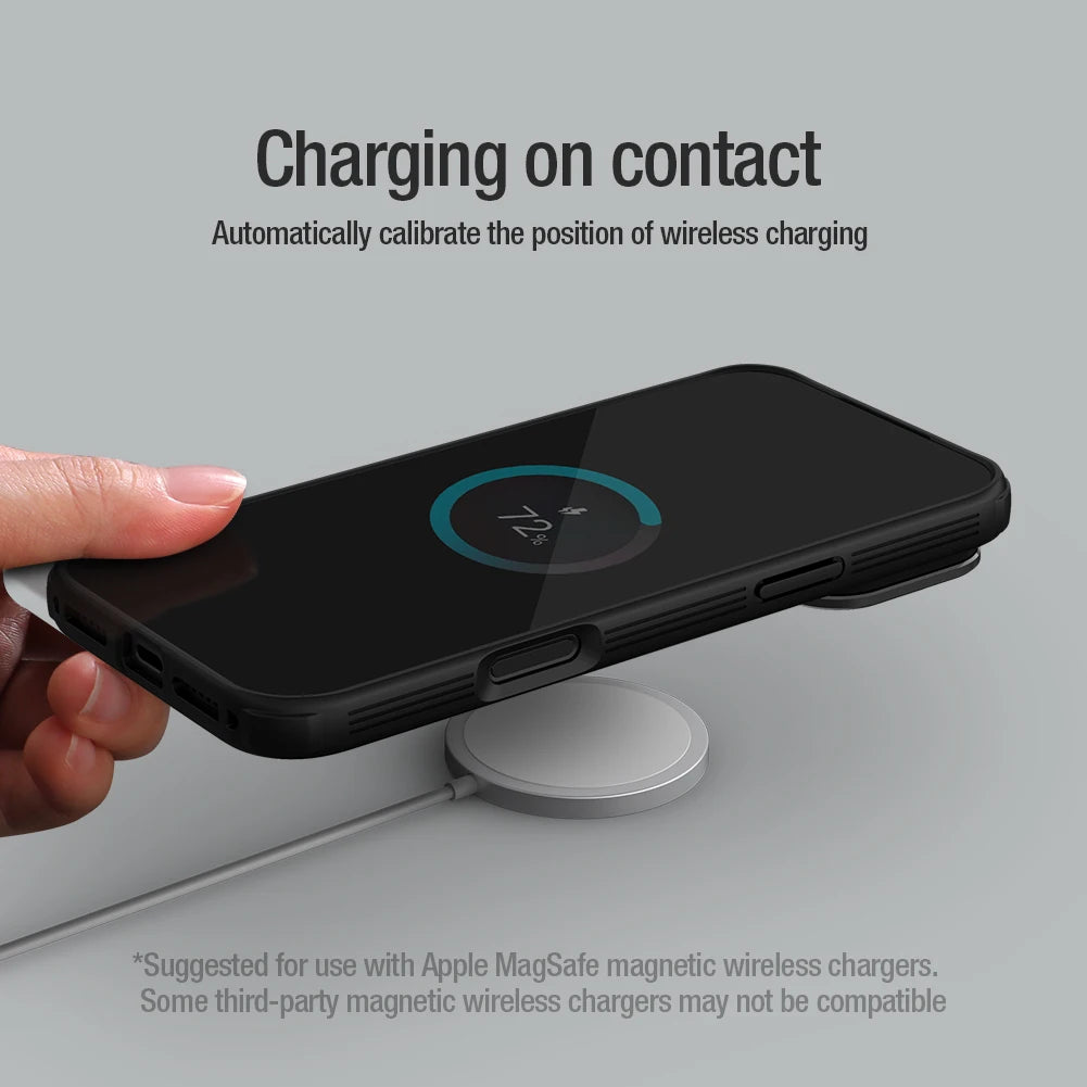 NILLKIN for iPhone 17 Pro Max / 17 Pro case Magnetic CamShield Prop Adapt Magsafe Camera Cover Transparent Protection Back cover