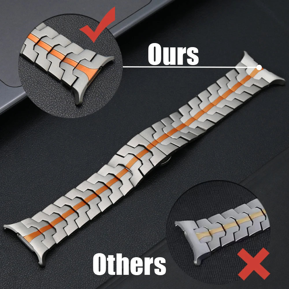 Titanium Band for Samsung Galaxy Watch Ultra 2025 Men Bracelet Luxury Metal Strap for samsung 7 ultra GALAXY ULTRA 47MM Correa