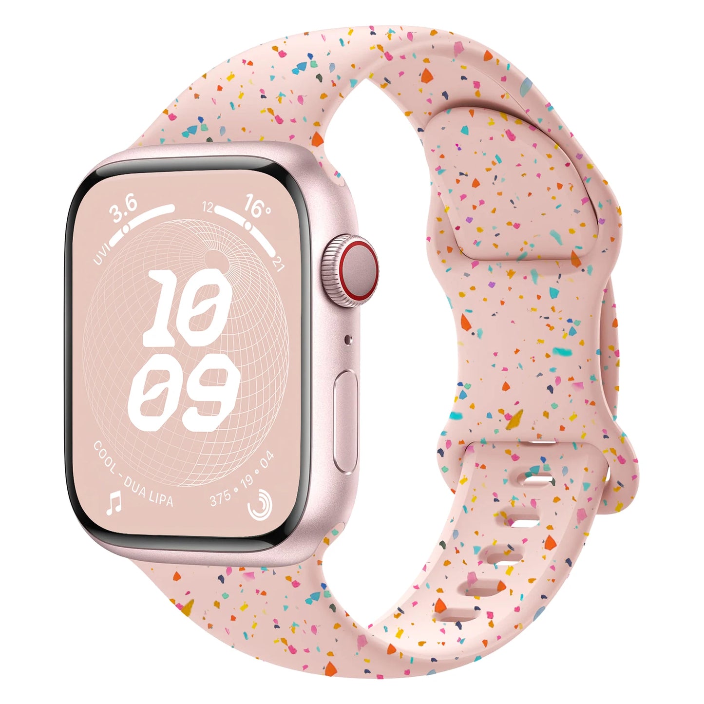 Soft Sport Silicone Loop Band for Apple Watch Series 3 to Ultra – Compatible with 38mm to 49mm Sizes, Adjustable Comfortable Bracelet Strap for iWatch Series 9, 8, 7, 6, 5, SE, Ultra 2