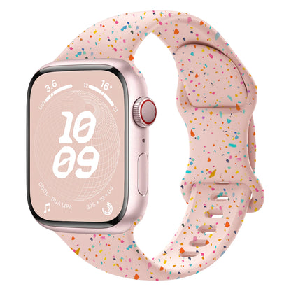 Soft Sport Silicone Loop Band for Apple Watch Series 3 to Ultra – Compatible with 38mm to 49mm Sizes, Adjustable Comfortable Bracelet Strap for iWatch Series 9, 8, 7, 6, 5, SE, Ultra 2