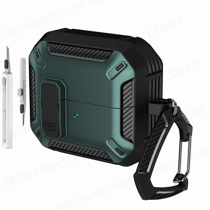 Newest carbon fibre switch earphone cover for Men For Samsung Galaxy Buds 3/Buds3 Pro Buzz 3 Pro Earbuds Case with cleaning kit