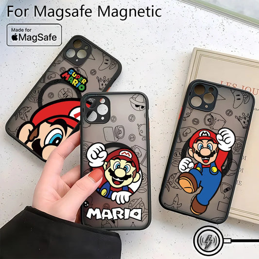 Hot Classic Popular M-Marios Phone Case For Samsung Galaxy S25 S24 S23 S22 S21 S20 FE Plus Ultra 5G Matte Magnetic Back Cover