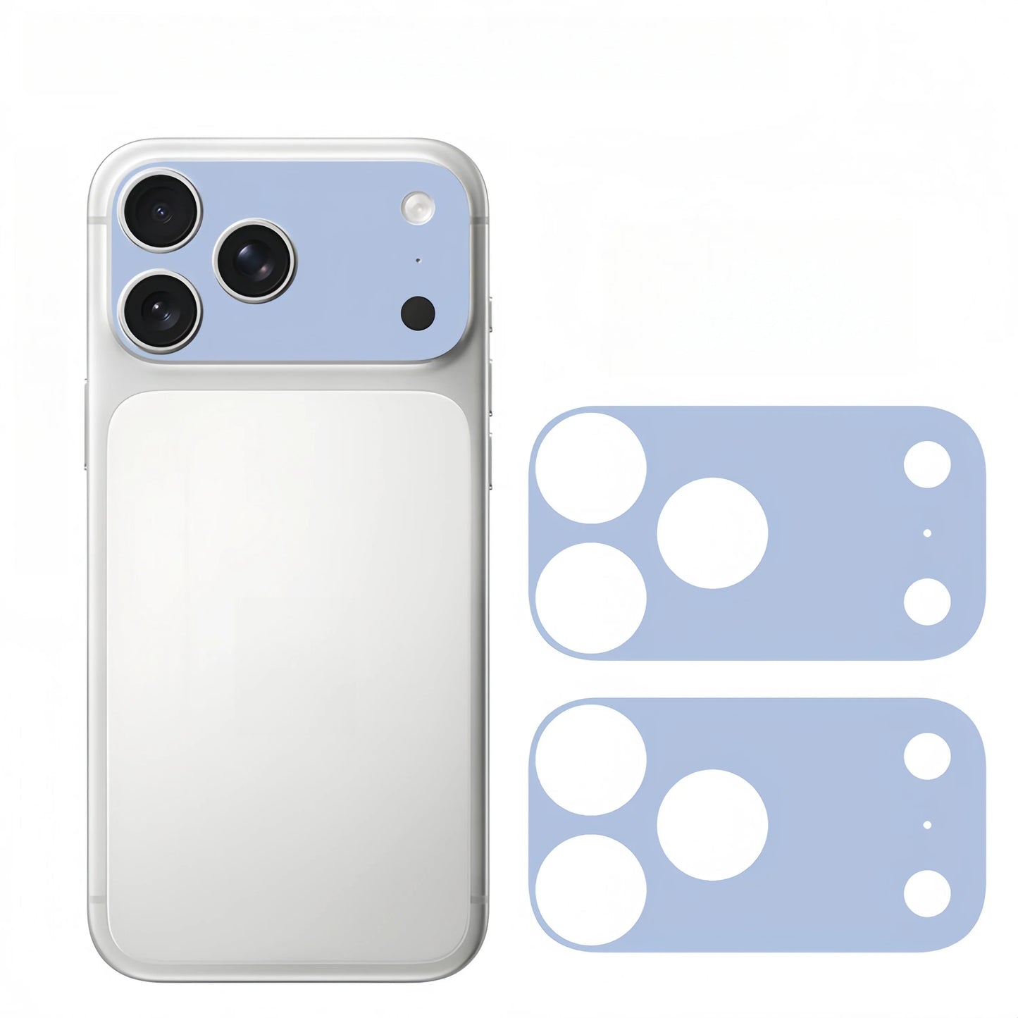 2PCS Plain Color Lens Skin sticker For IPhone 17 Pro Max 17Pro 17 Air Full Cover Anti Scratch Matte Back Camera Protective Flim