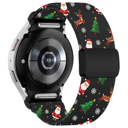 Christmas And New Year-Themed Watch Band, Compatible With For 20mm Samsung Galaxy Watch 6/5/5 Pro/4/3/6 Classic/4 Classic/Active