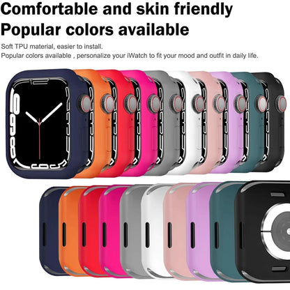 Soft Silicone Case For Apple Watch 46mm 44mm 45mm 40mm 41 49mm 38 42 mm Protection Shell Cover iWatch Series Ultra 10 9 8 7 SE 6