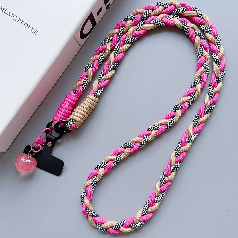 Creative Cartoon Mobile Phone Universal Lanyard Crossbody Long Rope Lanyard Rope Cartoon Decorative Pendant Accessories