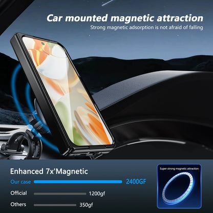 For Google Pixel 10 Pro Fold Case Luxury Armor Sanhelian Protective Shell With Magnetic Cover Finger Protective Film Funda