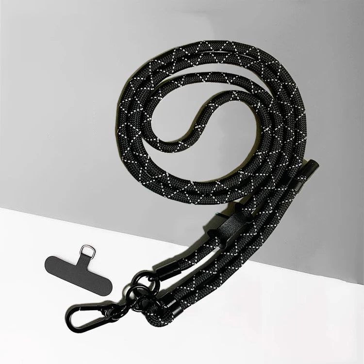 120-150cm Crossbody Phone Lanyard Anti-Loss Adjustable Nylon Strap For Sport Travel Lightweight Durable Cellphone Neck Strap