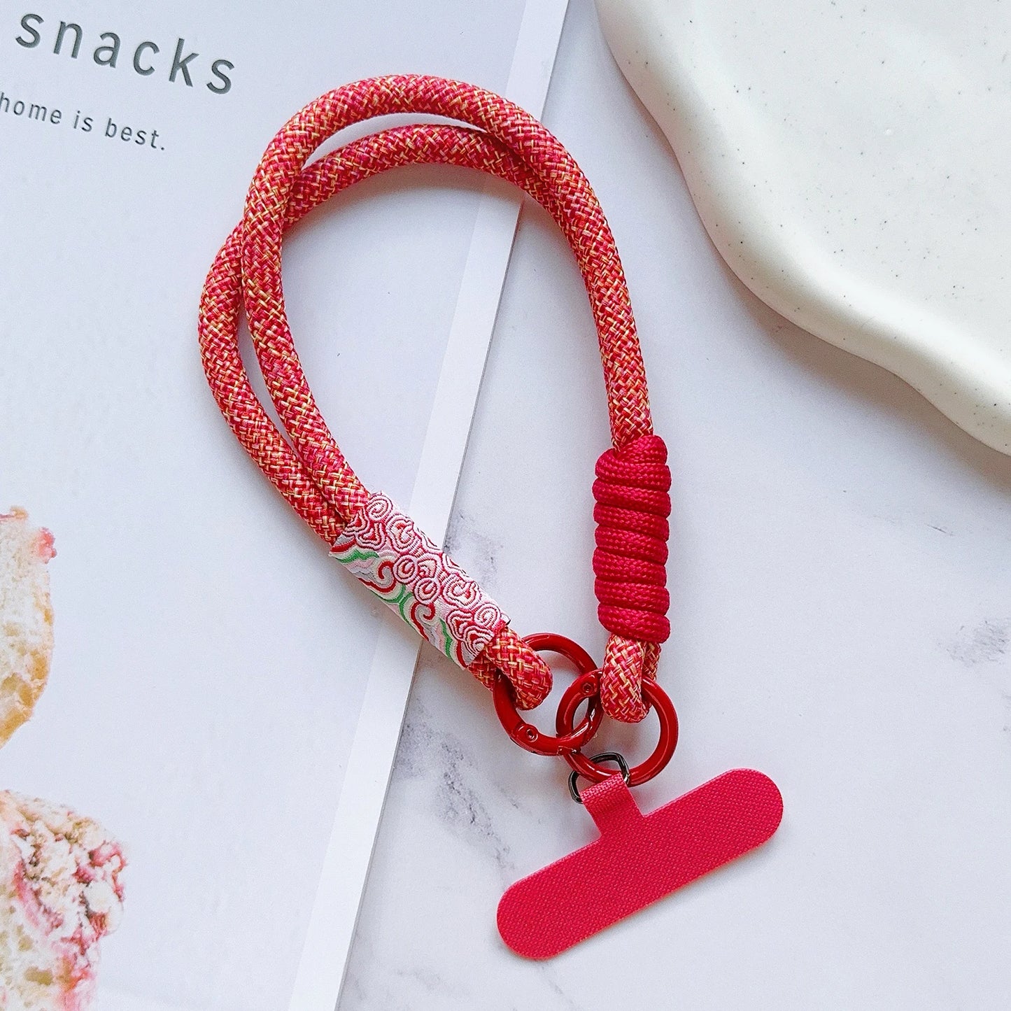 New Handwoven Universal Lanyard Mobile Phone Universal Lanyard Wrist Strap Short Rope Hand Strap Hand Rope Decorative Pendant