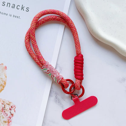 New Handwoven Universal Lanyard Mobile Phone Universal Lanyard Wrist Strap Short Rope Hand Strap Hand Rope Decorative Pendant