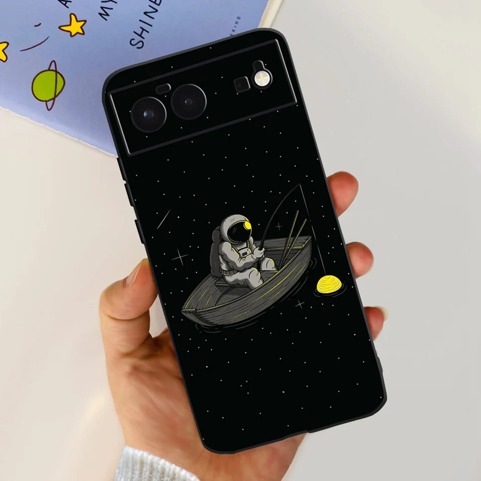 For Cover Google Pixel 6 Case Cute Cat Cartoon Bumper Back Shockproof Soft TPU Case For Google Pixel 6A 6PRO Pixel 6 Phone Cases