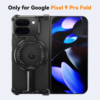 Eary for Google Pixel 9 Pro XL Fold Phone Case with Magsafe 360°Rotatable Kickstand Frameless Protective for Pixel Bumper Cover