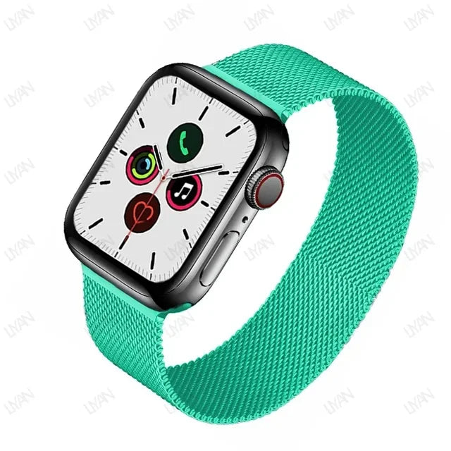 Milanese Loop for apple watch band 44mm 45mm 40mm 41mm 46-42mm pride bracelet iwatch series 9 8 7 6 SE 5 4 10 ultra 2 49mm strap