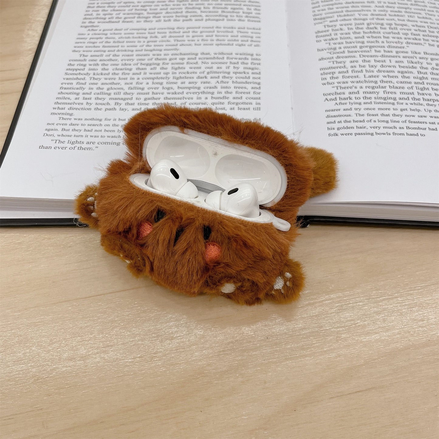 Cute Bear Soft Furry Plush Earphone Case For Apple AirPods 3 Pro 2 Headphones Soft Silicone Funda For air pods 1 2 Headset Cover