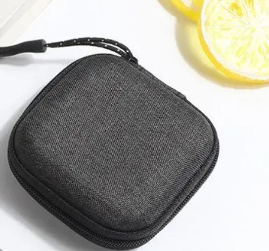 Hard Portable Shockproof Headphone Earphone Accessories Case Memory Card USB Cable Headset Storage Bag