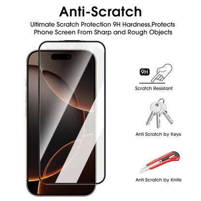 1/2/3Pcs Dust Free Installation Privacy Screen Protector for IPhone 16 17 Pro Max Plus 17 Air Anti-spy / HD Clear Tempered Glass
