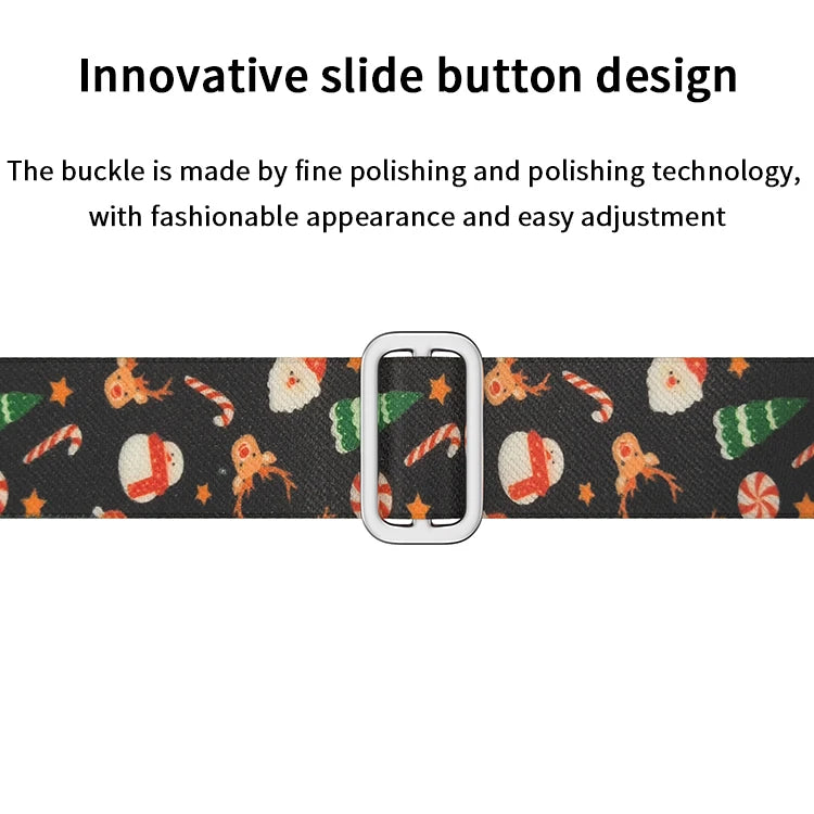 Christmas strap for Apple Watch Bands for 40mm 41mm 42mm 44mm 45/ 46mm Elastic Replacement Band for iWatch Series 11 10 9 8 SE