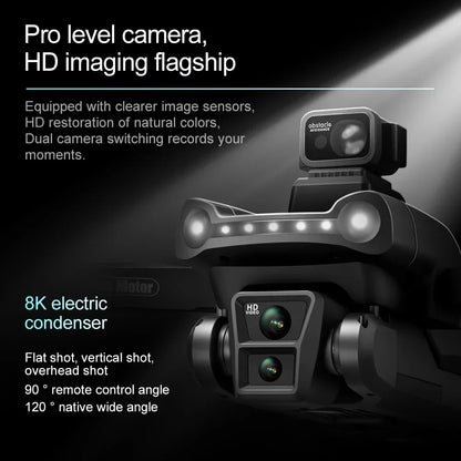 Original V198GPS Drone 4K Profesional FPV Brushless Laser obstacle avoidance Aerial Optical Foldable Quadcopter Mini 8K Dron