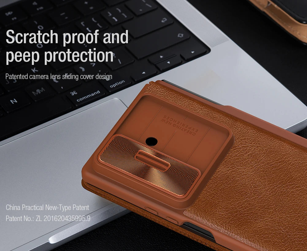 Nillkin for Samsung Galaxy Z Fold 7 5G Case Qin Flip Leather Case Luxury With Customs  S-Pen 360 Protection Cover