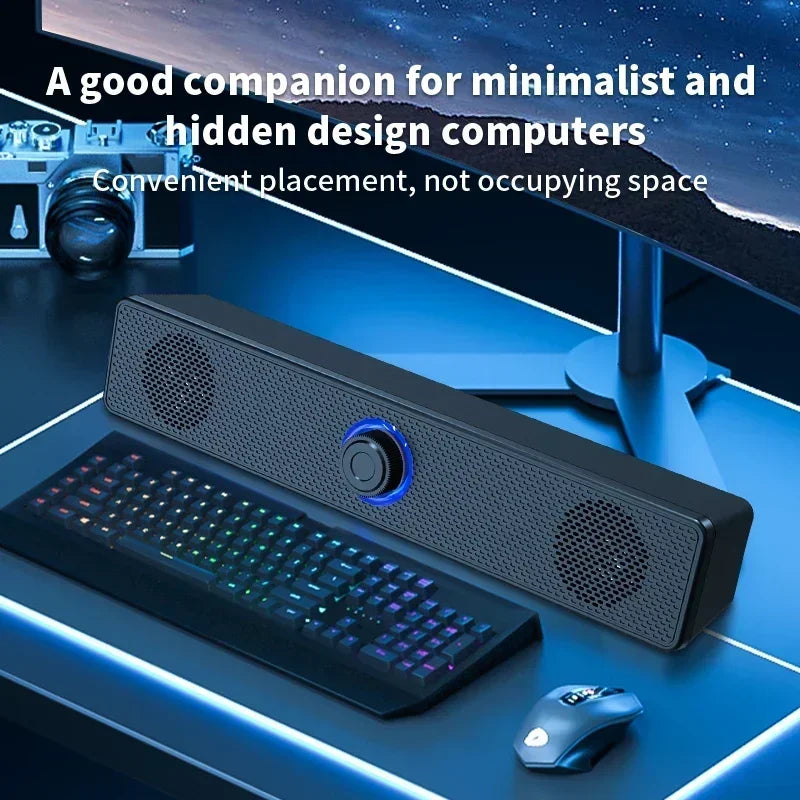 Computer Desktop High-quality 4D Surround Speaker Bluetooth Wired Dual-purpose High-volume Microphone Two-in-one Speaker