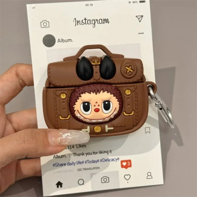 New Airpods Briefcase Keychain Headphone Case Silicone Anti Drop Apple Airpods 4Th 3/2/1 Airpods Pro/pro2 Holiday Gift
