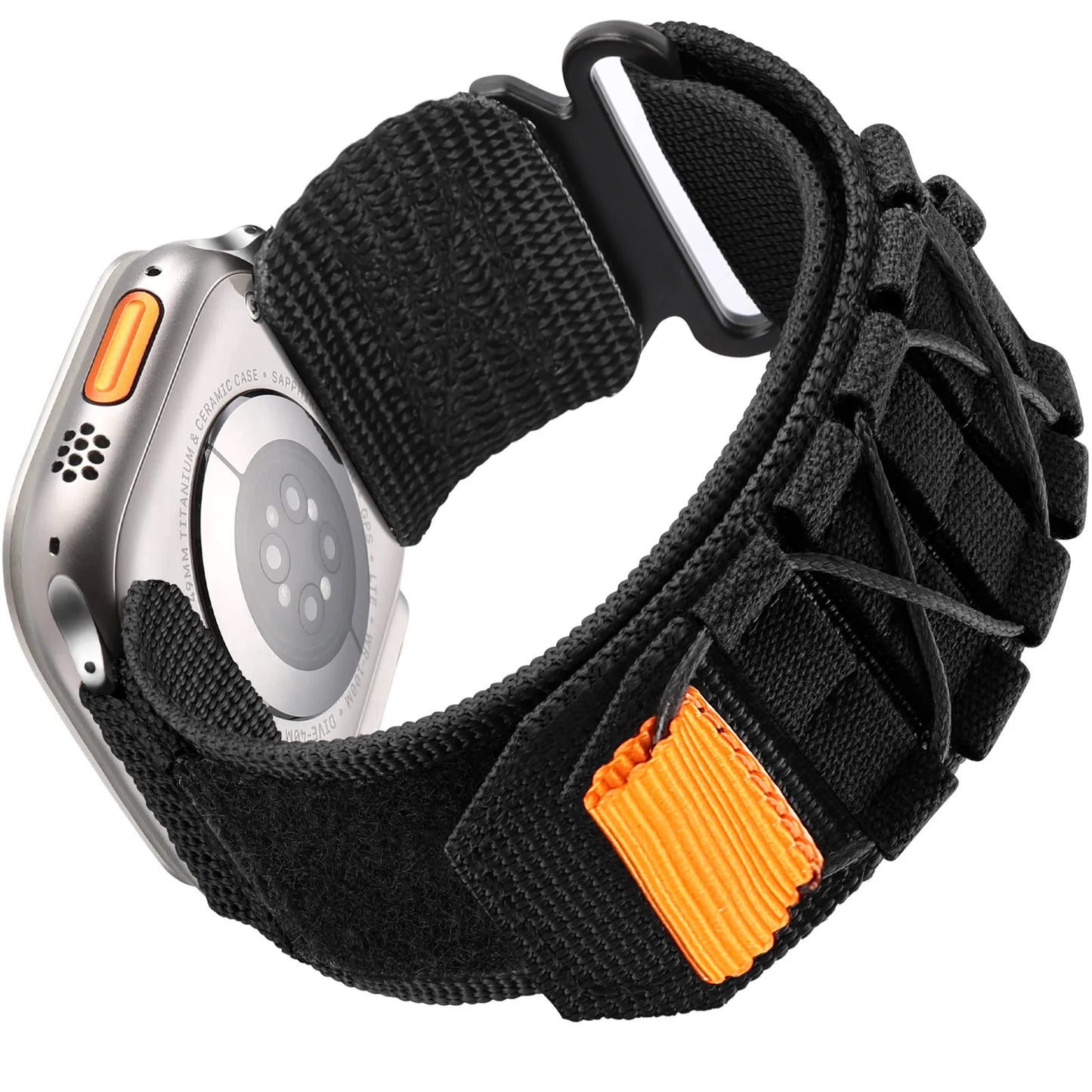 Tactical Strap for Apple Watch Band 49 45mm 44mm 41 40mm Nylon Alpine Trail Loop Bracelet for IWatch Series Ultra 2 9 8 7 5 6 Se