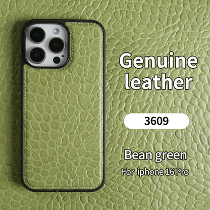 Premium Crocodile Pattern Genuine Leather Case For iPhone 16 Pro Max 15 14 13 12 11 XR Cowhide Back Cover Shell Protective Capa