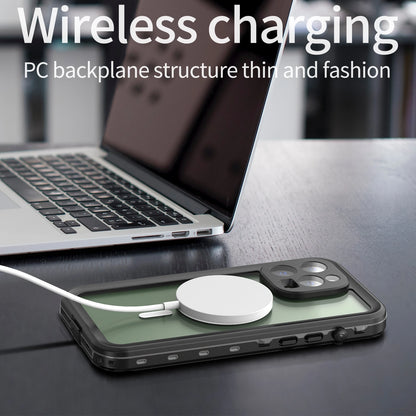 shellbox-hot sale magnetic shockproof dustproof IP68 professional waterproof phone case for iphone16promax/15/14/13