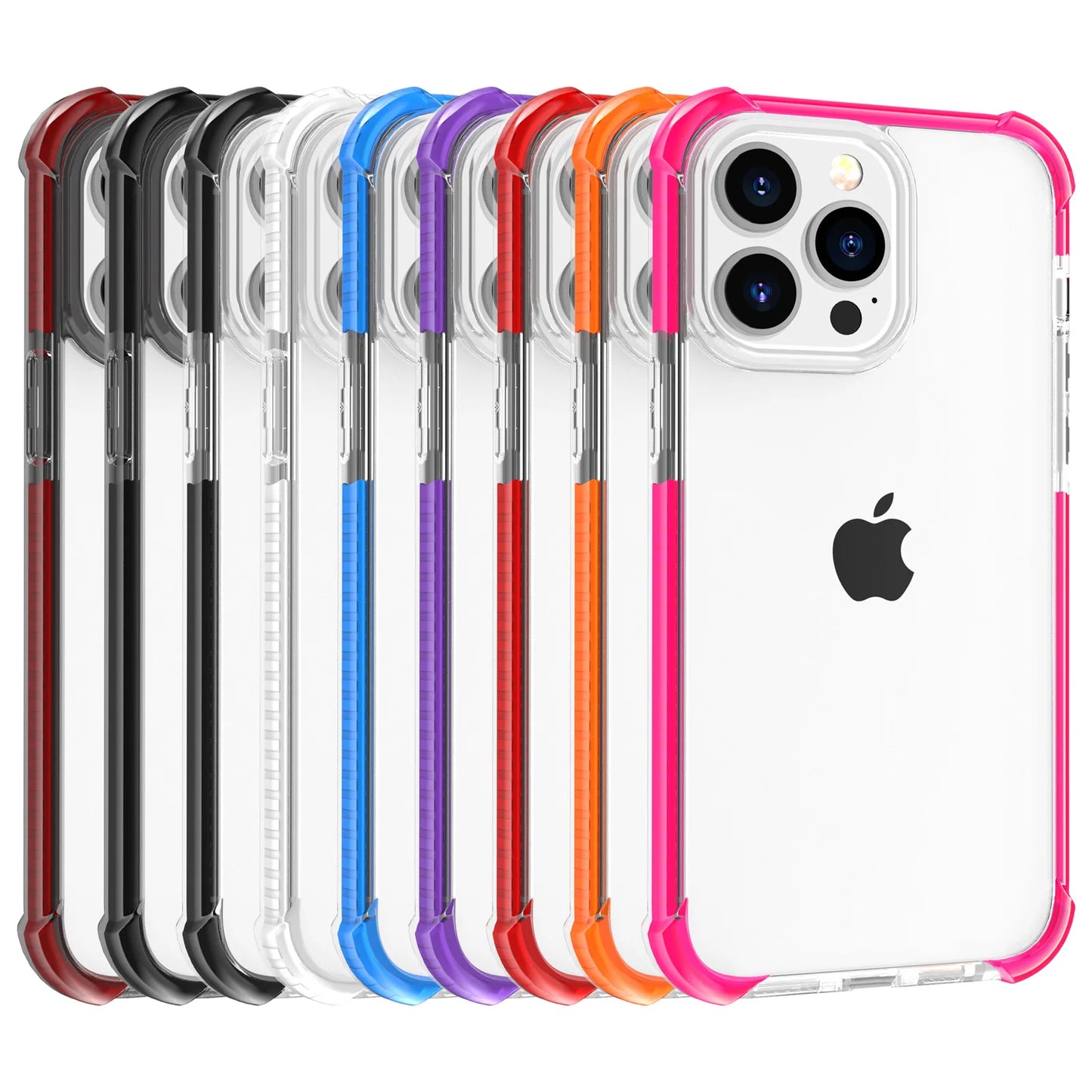 6FT Protection Airbag Bumper Transparent Case for iPhone 17 Pro Max 16E 15 14 13 12 11 XR 8 7 Plus Clear Hard Acylic Back Cover