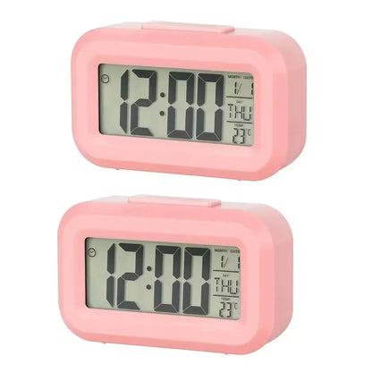 LED Digital Alarm Clock Backlight Snooze Data Time Calendar Desktop Multifunction Electronic Backlight Table Clock - covers4phones