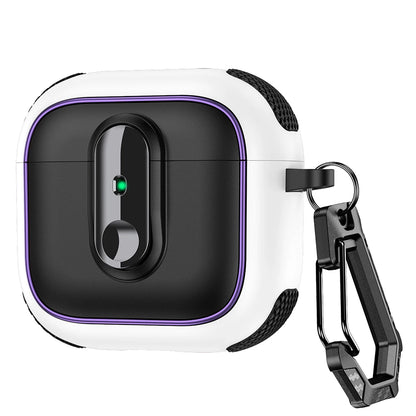 Armor Lock Earphone Cover For AirPods 4 Pro2 3 2 1 Case TPU PC Shockproof Headphone Coque For AirPods Pro 2 2nd 4th Gen Cases