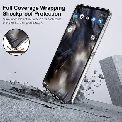 Christmas Tree Snowflake Phone Case For Samsung Galaxy Z Flip 7 FE 6 5 4 3 5G Hard Clear Folding Cover For Samsung Z Flip5 Flip4