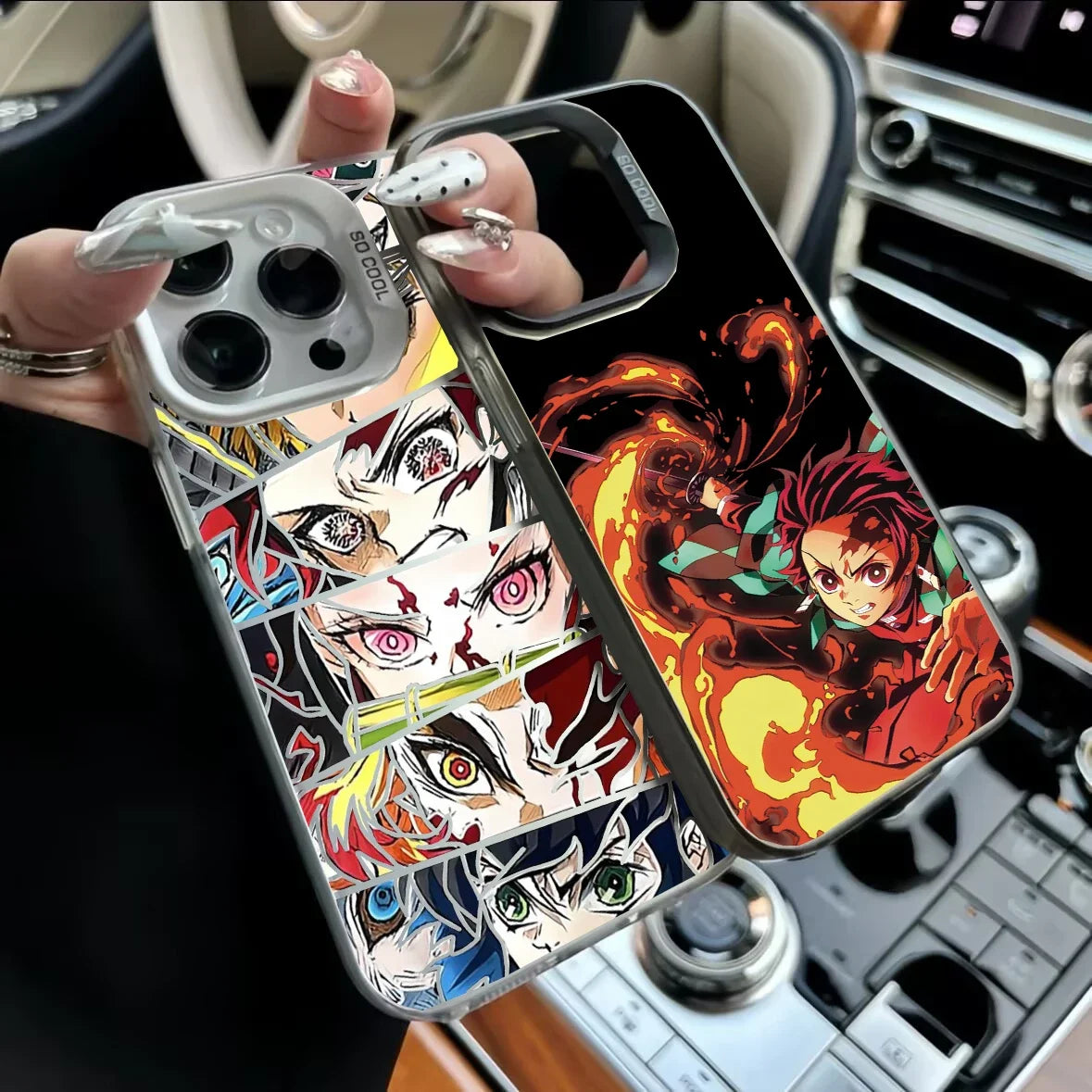 Matte Demon Slayers Anime Phone Case For IPhone 17 17 Air 17Pro 17 Pro Max 16 15 14 13 12 11 Plus 16E Cover Capa Anti-Knock