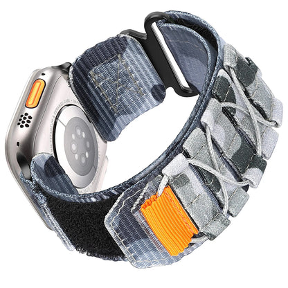 Tactical Strap for Apple Watch Band 49 45mm 44mm 41 40mm Nylon Alpine Trail Loop Bracelet for IWatch Series Ultra 2 9 8 7 5 6 Se