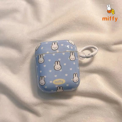 Cute Miffy Earphone Shell Suitable for Airpods 4 3  Pro3 Cartoon Stereoscopic Rabbit Anti Drop Earphone Case Girls Perfect Gifts