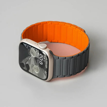 Silicone Strap for Apple Watch 46mm 42mm 49mm 45mm 41mm 44mm 40mm Magnetic Band for IWatch Ultra 2 Series 10 9 8 7 6 SE 5 4 3