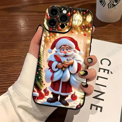 New Christmas-themed Santa Claus pattern creative best-selling phone case - suitable for iPhone 11/12/13/14/15/16/17 Pro Max/Plu