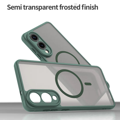 Magsafe Magnetic Luxury Armor Shockproof Case For Samsung Galaxy S25 Edge For Wireless Charge Cover Matte Translucent PC Coque