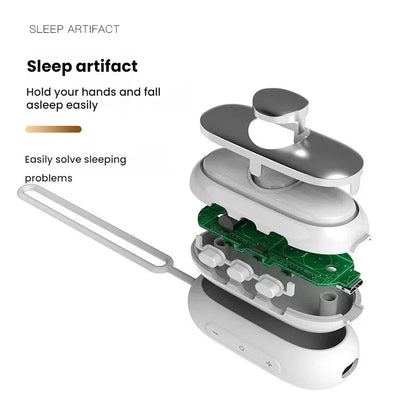 Smart Microcurrent Handheld Sleep Aid Anxiety Stress Relief Non-Medical Insomnia Helper Deep Relaxation Gadget Portable Home Use