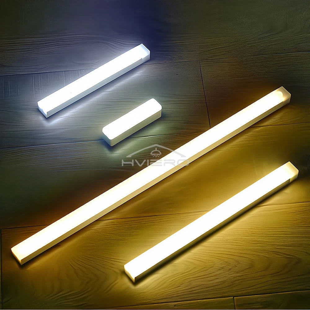 Night Lights Wireless LED Motion Sensor Lamp USB Rechargeable Magnetic For Wardrobe Room Closet Kitchen Aisle Tube Detector Bulb