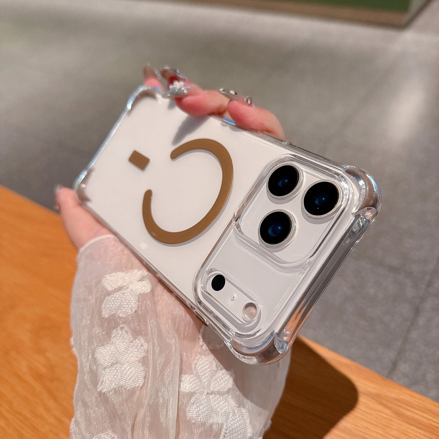 Luxury Magsafe Color Airbag Shockproof Clear Case For iPhone 17 Air 16 15 14 13 12 Pro Max Plus Magnetic Wireless Charging Cover