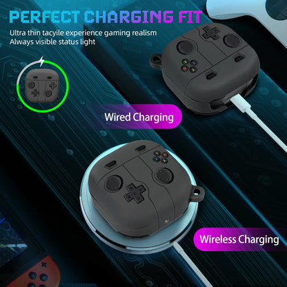 Silicone Case For Samsung Galaxy Buds FE/Buds2 pro/Buds Live/Buds pro/Buds 2 3D GamePad Case Charging case For Buds fe
