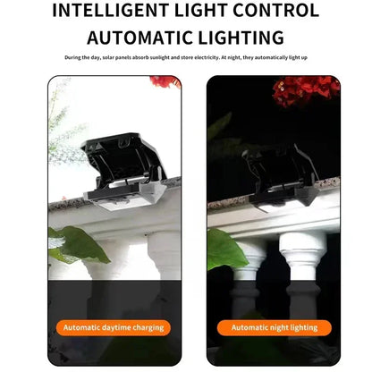 NEW 2/1Pcs Clip On Solar Lights Outdoor Waterproof 58 LED Motion sensing USB Charging Fence Lamp for Garden Yard Patio