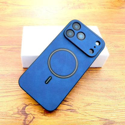 Luxury Faux Leather Retra Case For iPhone 17 Air 16 16E 15 14 13 12 11 Pro Max 17Pro iPhone17 Magsafe Wireless Charge Full Cover