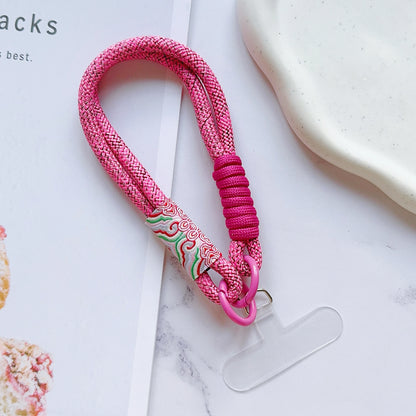 New Handwoven Universal Lanyard Mobile Phone Universal Lanyard Wrist Strap Short Rope Hand Strap Hand Rope Decorative Pendant