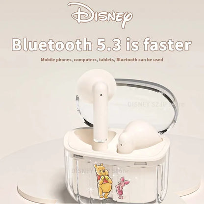 New Disney Lilo & Stitch Angel Wireless Bluetooth Earbuds HiFi Sound HD Call Headsets Smart Touch Low Latency Long Endurance
