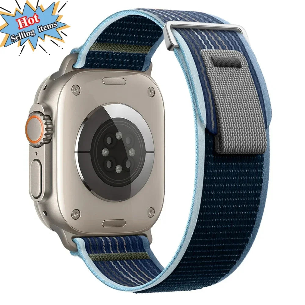 Trail Loop Strap For Apple Watch Ultra 2 49mm Series 9 8 7 45mm 41mm Sports Nylon Wristband For iWatch 6 5 4 3 SE 44mm 40mm 42mm