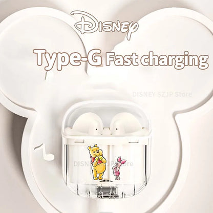New Disney Lilo & Stitch Angel Wireless Bluetooth Earbuds HiFi Sound HD Call Headsets Smart Touch Low Latency Long Endurance