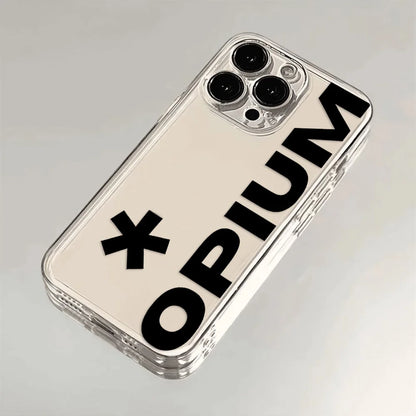 Rap Playboi Carti Phone Case O-Opium For iPhone 16 15 14 13 12 11 Pro Max X XR XS Max 7 8 Plus Transparent Soft TPU Back Cover