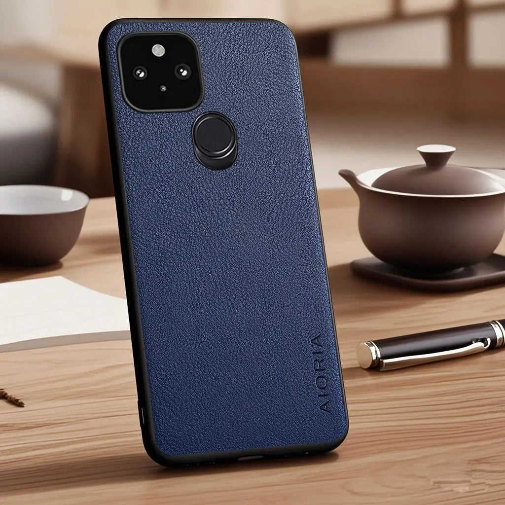 Case for Google Pixel 10 Pro XL 7 6 7a 6a 5a 4a Vegan Faux Lychee Pebbled leather cover funda for Google Pixel 10 Pro XL case